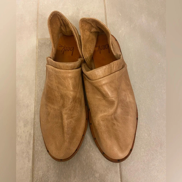 Beek Puffin Leather Booties Brown Size 6 - Picture 1 of 6